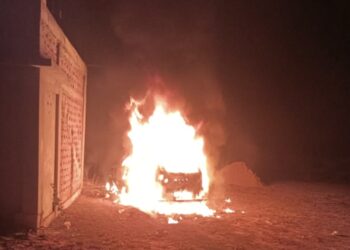 বদরপুরে নতুন গাড়িতে অগ্নিসংযোগ, মামলা