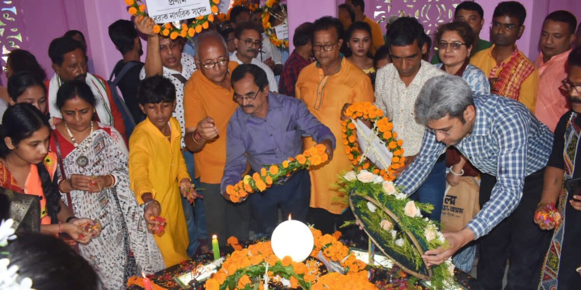 শ্রদ্ধা তর্পণে উনিশময় গান্ধীবাগ, এপার ওপার একাকার