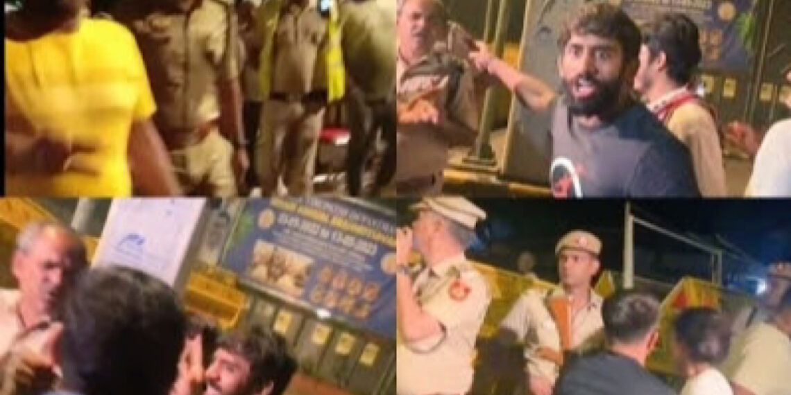 মাঝরাতের দিল্লি যেন কুরুক্ষেত্র, আন্দোলনরত কুস্তিগিরদের ওপর পুলিশের হামলা!