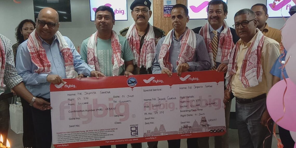 শিলচর – গুয়াহাটি রুটে চালু হল ফ্লাইবিগের বিমান পরিষেবা