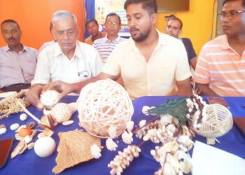 ঝিনুক দিয়ে প্রতিমা, ভিক্টোরিয়া মেমোরিয়াল উধারবন্দ কালীবাড়ি রোডের আসন্ন পুজোর চমক