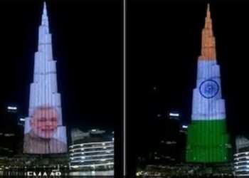 তেরঙায় সাজল বুর্জ খলিফা