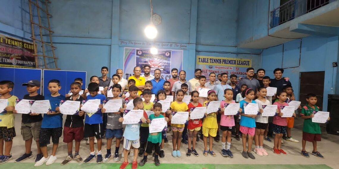 টেবিল টেনিস ক্লাবে শেষ হল সামার ক্যাম্প