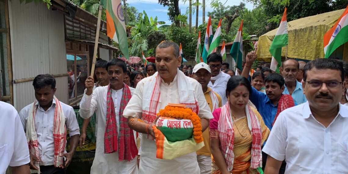 জিরিঘাট পঞ্চায়েতে ‘অমৃত কলস যাত্রা’, মাটি সংগ্রহ কৌশিকের