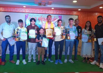 বাকসের বর্ষসেরায় সংবর্ধিত ক্রীড়াবিদরা