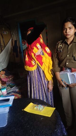 লালা সাহাবাদে ড্রাগস সহ আটক মহিলা