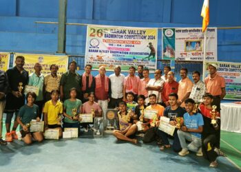 বরাক ব্যাডমিন্টনে সেরা অলক