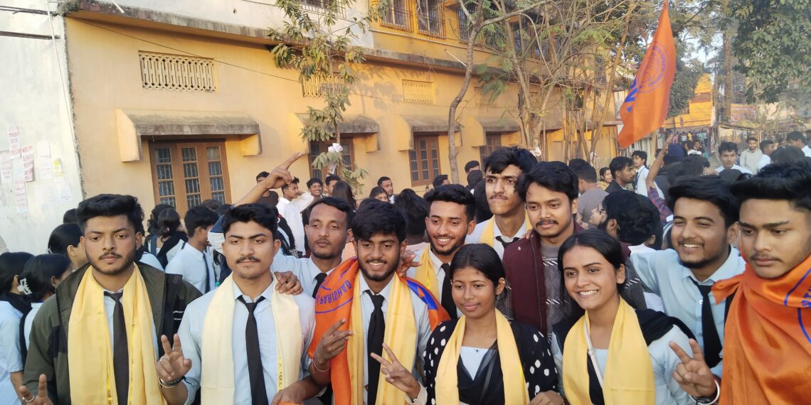 করিমগঞ্জ কলেজের ছাত্র সংসদ দখলে রাখল এবিভিপি