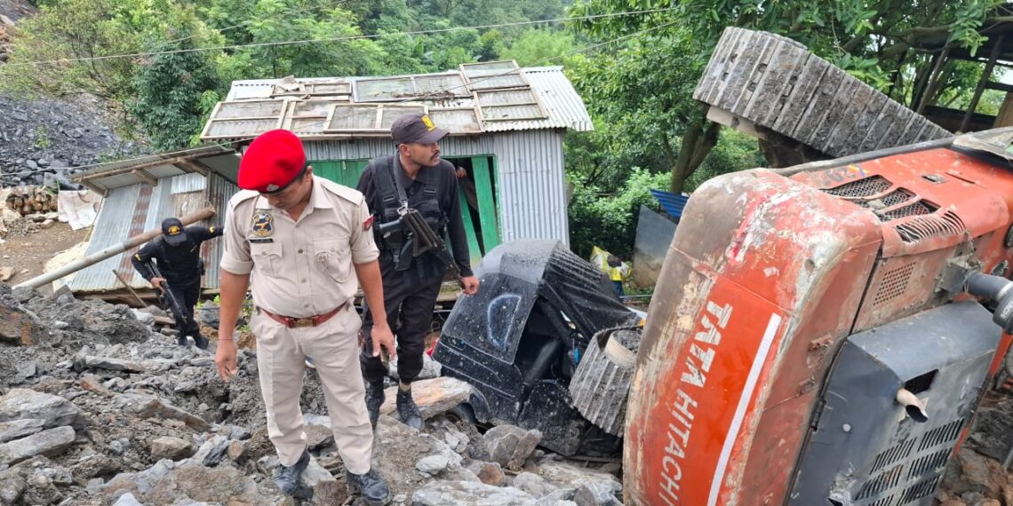 ডিমা হাসাওয়ে  ভূমিধসে নির্মাণ সংস্থার কর্মী সহ হত ২,আহত ৫