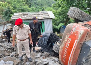 ডিমা হাসাওয়ে  ভূমিধসে নির্মাণ সংস্থার কর্মী সহ হত ২,আহত ৫