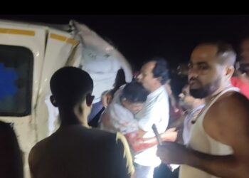 সলগই বাজারে জাতীয় সড়কে ভয়াবহ অ্যাম্বুলেন্স  দুর্ঘটনা