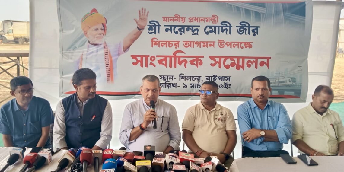 মোদির সভাকে ঘিরে  সাজো সাজো রব, শিলচর চন্দ্রপুরে  চাঁদের হাট