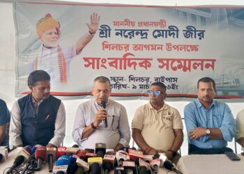 মোদির সভাকে ঘিরে  সাজো সাজো রব, শিলচর চন্দ্রপুরে  চাঁদের হাট